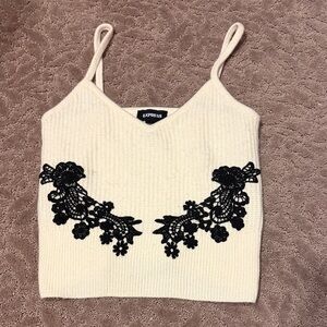 Express Floral Lace Tank Top